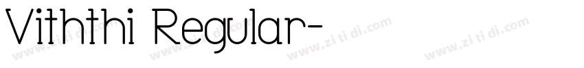 Viththi Regular字体转换